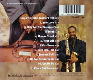 Back Cover Album Grover Washington Jr - Next Exit