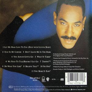 Back Cover Album Keith Washington - You Make It Easy