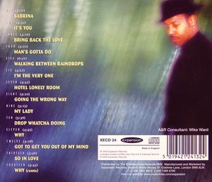 Back Cover Album Reggie Calloway - Walking Through Raindrops