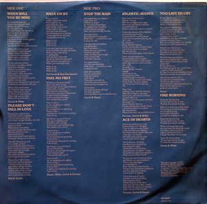 Back Cover Album Average White Band - Feel No Fret