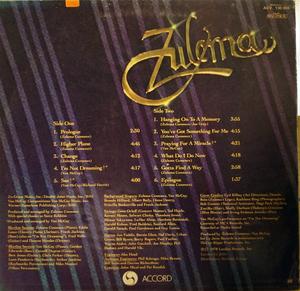 Back Cover Album Zulema - Change