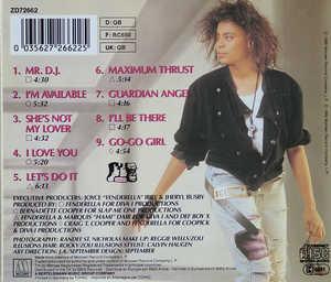 Back Cover Album Joyce Irby - Maximum Thrust