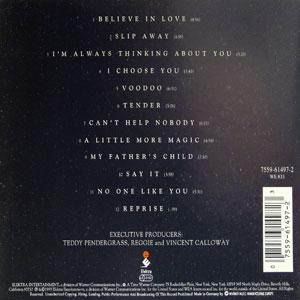 Back Cover Album Teddy Pendergrass - A LITTLE MORE MAGIC