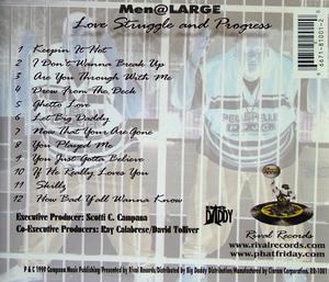 Back Cover Album Men At Large - Love Struggle And Progress