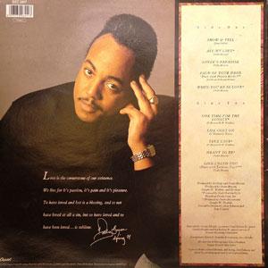 Back Cover Album Peabo Bryson - All My Love