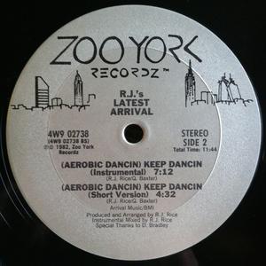 Back Cover Single R.j.'s Latest Arrival - (Aerobic Dancin) Keep Dancin'