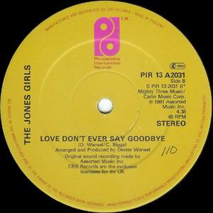Back Cover Single The Jones Girls - Nights Over Egypt
