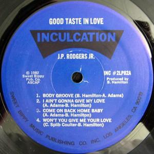 Front Cover Album J.p. Rodgers Jr. - Good Taste In Love Front Cover Album J.p. Rodgers Jr. - Good Taste In Love