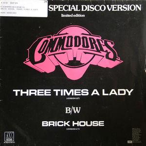 Front Cover Single Commodores - three times a lady Front Cover Single Commodores - three times a lady