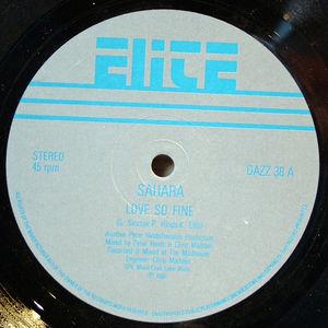 Front Cover Single Sahara - Love So Fine Front Cover Single Sahara - Love So Fine