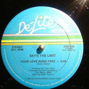 Front Cover Single Sky's The Limit - Your Love Runs Free Front Cover Single Sky's The Limit - Your Love Runs Free