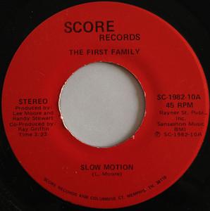 Front Cover Single The First Family - Slow Motion