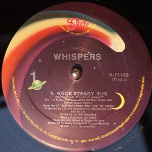 Front Cover Single The Whispers - Rock Steady Front Cover Single The Whispers - Rock Steady