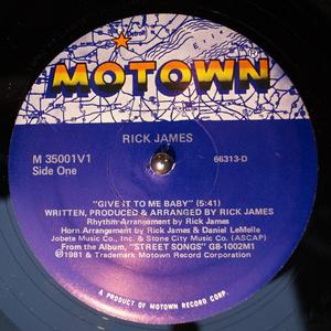 Front Cover Single Rick James - Give It To Me Baby Front Cover Single Rick James - Give It To Me Baby
