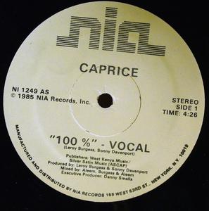 Front Cover Single Caprice - 100% Front Cover Single Caprice - 100%