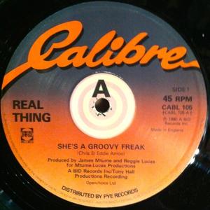 Front Cover Single The Real Thing - She's A Groovy Freak Front Cover Single The Real Thing - She's A Groovy Freak