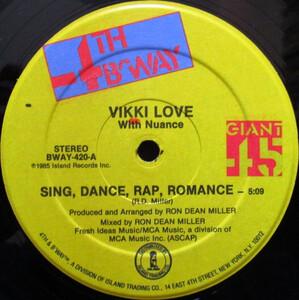 Front Cover Single Vikki Love - Sing, Dance, Rap, Romance Front Cover Single Vikki Love - Sing, Dance, Rap, Romance