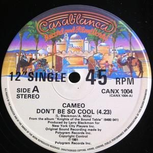 Front Cover Single Cameo - Don't Be So Cool Front Cover Single Cameo - Don't Be So Cool