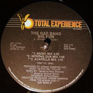 Front Cover Single The Gap Band - Big Fun Front Cover Single The Gap Band - Big Fun