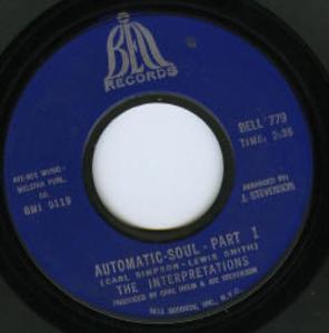 Front Cover Single The Interpretations - Automatic Soul