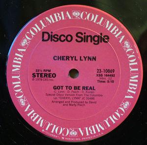 Front Cover Single Cheryl Lynn - Got To Be Real Front Cover Single Cheryl Lynn - Got To Be Real