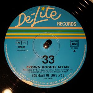 Front Cover Single Crown Heights Affair - You Gave Me Love Front Cover Single Crown Heights Affair - You Gave Me Love