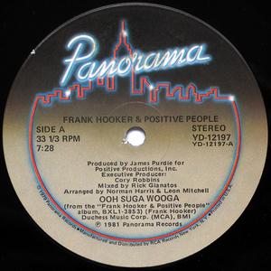 Front Cover Single Frank Hooker & Positive People - Ooh Suga Wooga