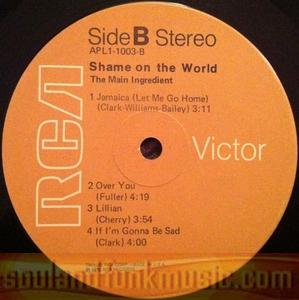 The Main Ingredient - Shame On The World